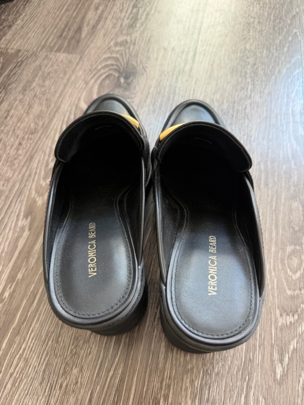 Veronica Beard Leather Mules - Picture 3 of 7